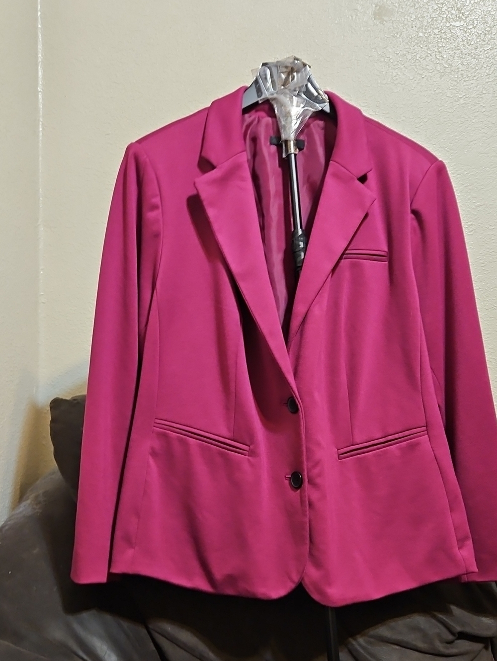 Women’s Fuchsia Blazer Jacket - Classic Tailored Style
